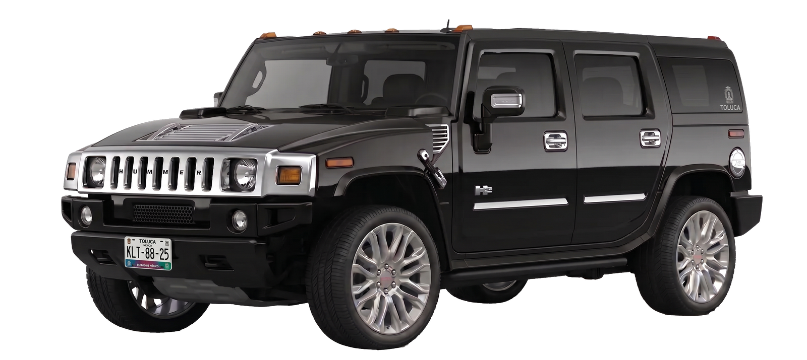Limosina modelo hummer color negro