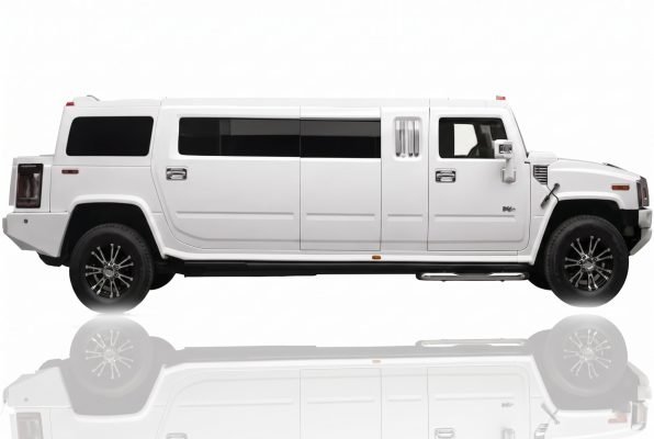 Limusina modelo hummer color blanca